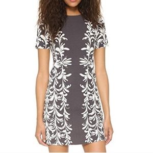Tory Burch Earl Grey A-Line Symphony Ponte Dress